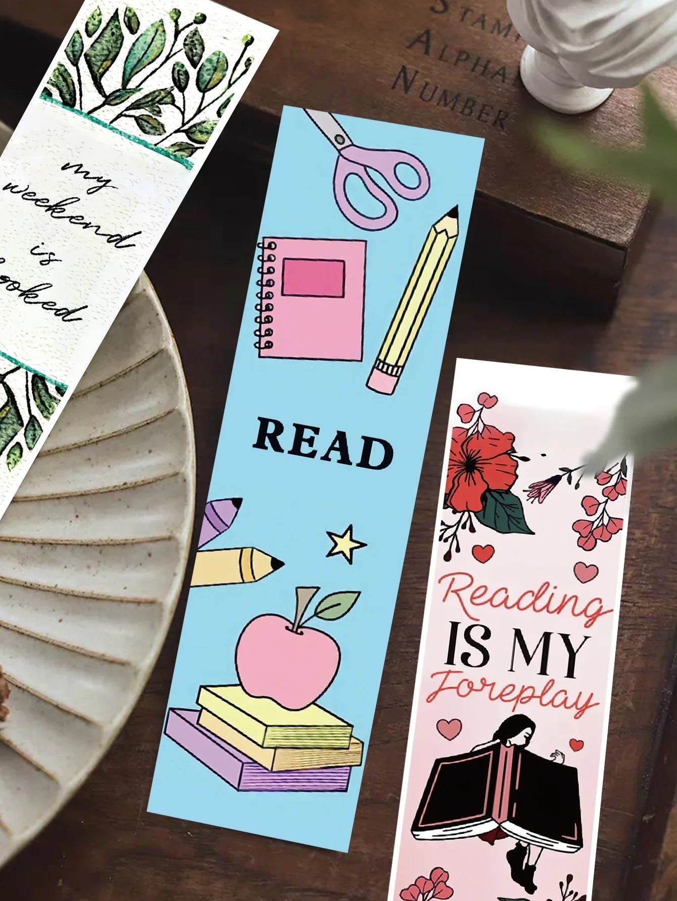 30pcs-simple-literary-reading-bookmarks-durable-paper