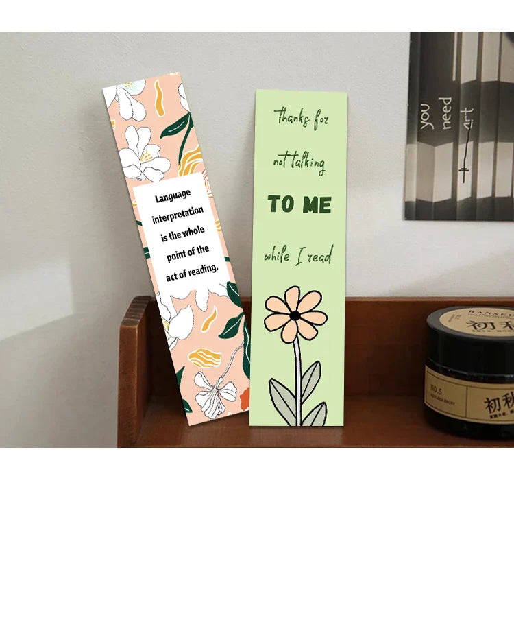 30pcs-simple-literary-reading-bookmarks-durable-paper