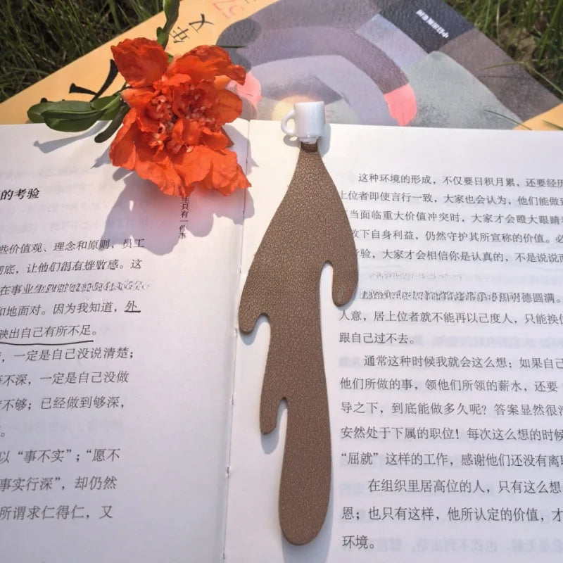 Cute Spilled Coffee Corner Bookmark