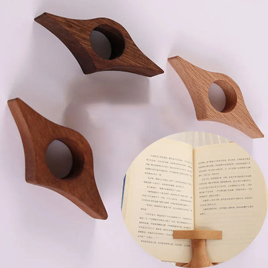 Wooden Thumb Bookmark – Ergonomic Design for One-Handed Reading